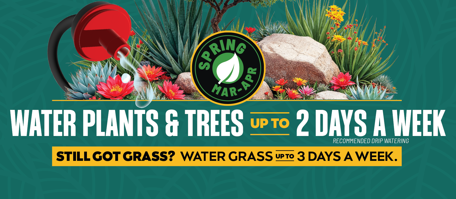 drip emitter watering plants