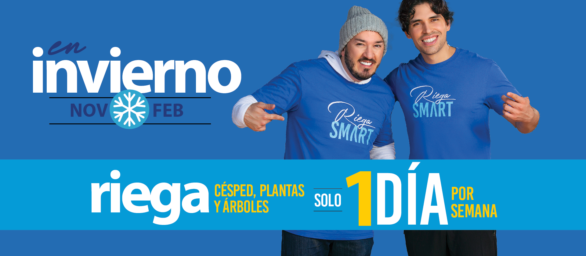 Riega plantas y arboles solo 1 dia a la semana