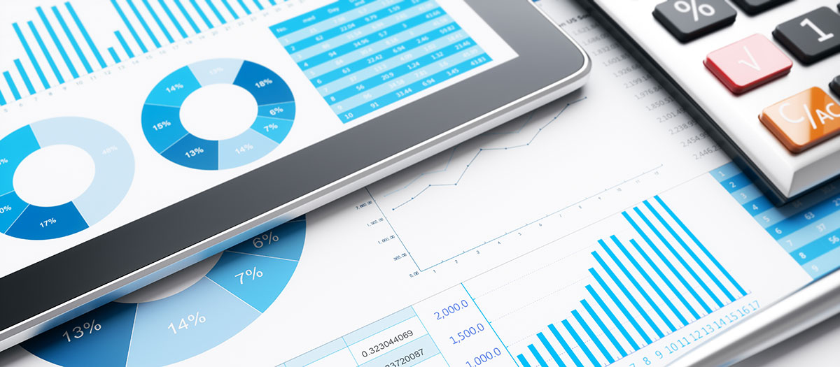 Charts and graphs on paper